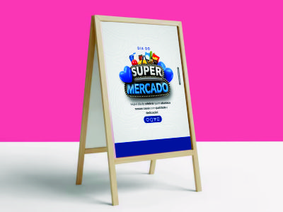 Cavalete para propaganda